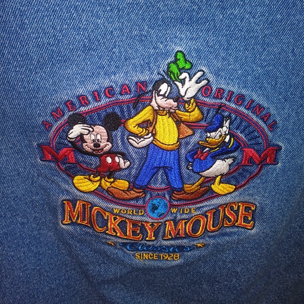 MICKEY MOUSE DISNEY JEAN COAT #1 - Picture 7 of 8